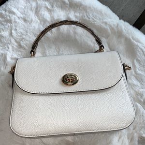 Marlie Top Handle Satchel In Signature Chambray